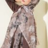 Printed Floral Patterned Shawl Sand Beige – Bild 2