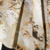 Printed Floral Patterned Shawl Oil Green – Bild 4