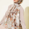 Printed Floral Patterned Shawl Aqua Green – Bild 2
