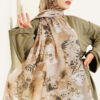 Printed Floral Patterned Shawl Aqua Green – Bild 6