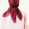 Batik Pattern Soft Crinkle Series Scarf Burgundy - immagine 3