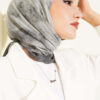 Batik Pattern Soft Crinkle Series Scarf Grey - immagine 2