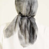 Batik Pattern Soft Crinkle Series Scarf Grey - immagine 3