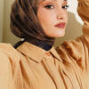 Batik Pattern Soft Crinkle Series Scarf Parliament Blue - immagine 2