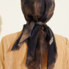 Batik Pattern Soft Crinkle Series Scarf Parliament Blue - immagine 3
