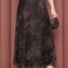 Batik Patterned Tulle Skirt Brown - Afbeelding 2