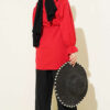 Baby Collar Embroidered Tie Shirt Red - الصورة 3