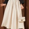 Belted Pocket Skirt Beige