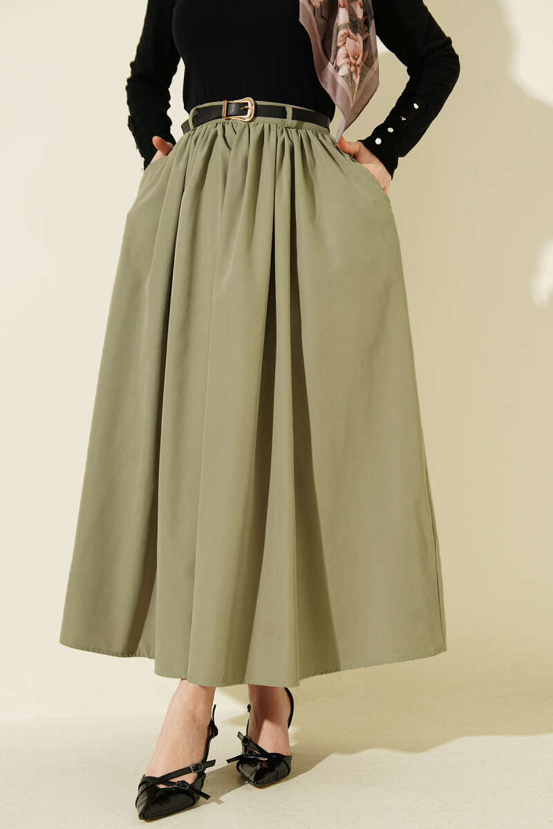 Belted Pocket Skirt Hazel