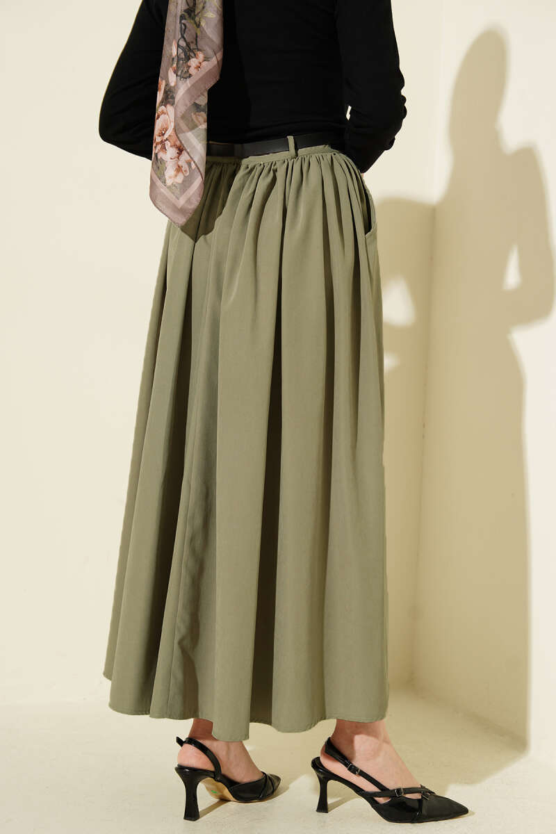 Belted Pocket Skirt Hazel – Image 3
