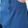 Wide Shawl Abaya Denim Blue - Afbeelding 4
