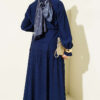 Belted Skirt Set Navy Blue - immagine 3