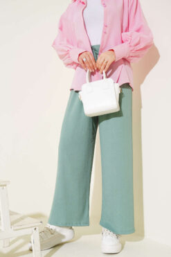 Alternative view of Belt Detail Pleated Trousers Hazel