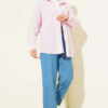 Belted Slim Fit Jeans Light Blue - Afbeelding 2