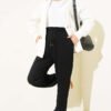Elastic Waist Loysha Pants Black - Image 2