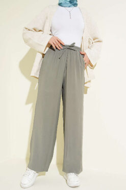 Belted Tencel Pants Hazel