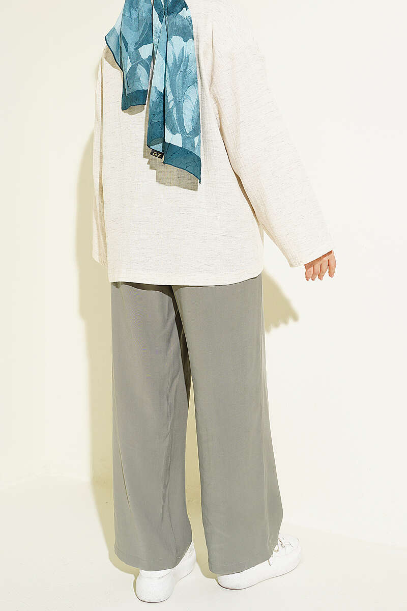 Belted Tencel Pants Hazel - Image 3