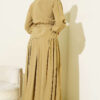Buttoned Skirt Set with Belt and Pen Pocket Hazel - Afbeelding 3