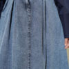 Pleated Pocket Denim Skirt Light Blue - Afbeelding 4