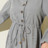 Belted Tulle Ankle-Cuffed Dress Grey - immagine 4