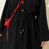 Belted Tulle Ankle-Cuffed Dress Black - immagine 4