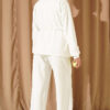 Waistbanded Pocket-Detail Two-Piece Set Ecru - الصورة 3