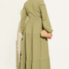 Belted Buttoned Tree Bark Dress Hazel – Bild 3