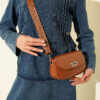 High-Waisted Ribbed French Terry Two-Piece Set with Hem Edge Denim Blue – Bild 4