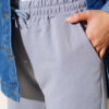 Waist and Ankle Elastic Jogger Pants Slate Grey - الصورة 4