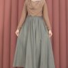 Elastic Waistband with Pocket Detail Hem Edge Skirt Mint - Image 6