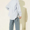 Elastic Waist Pocketed Tencel Trousers Indigo - immagine 3