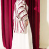 Elastic Waist Wide-Leg Fabric Trousers White - Afbeelding 3
