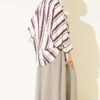Elastic Waist Wide-Leg Fabric Trousers Mink - Afbeelding 3