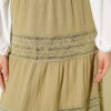 Elastic Waist Lace Trim Muslin Skirt Hazel - Image 4