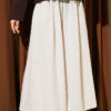 Elastic Waist Pants Skirt Beige