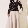 Beaded Patterned Knit Cardigan Brown - Imagen 3
