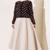 Beaded Patterned Knit Cardigan Powder Pink - الصورة 2