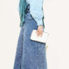 Five-Button Denim Skirt Blue – Image 3