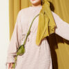 Knit Dress with Ankle Ties Beige - immagine 2