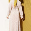 Knit Dress with Ankle Ties Beige - immagine 3