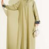 Ankle Striped Half Buttoned Dress Hazel