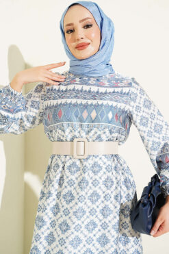 Alternative view of Ankle-Cuffed Authentic Patterned Dress Blue