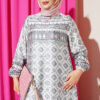 Ankle-Cuffed Authentic Patterned Dress Mint - الصورة 2