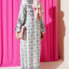 Ankle-Cuffed Authentic Patterned Dress Mint - الصورة 3