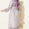 Ankle-Cuffed Authentic Patterned Dress Purple - Image 3