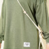 Crew Neck Top and Arm-Detail Two-Piece Set Khaki - الصورة 4