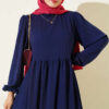 Bicycle Neck Ayrobin Dress Navy Blue - immagine 2