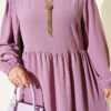Bicycle Neck Ayrobin Dress Purple - immagine 4