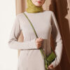 ⁦Ribbed Crew Neck Dress Beige⁩ - الصورة ⁦2⁩