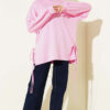 Crew Neck Side Tie Tunic Pink – Image 2
